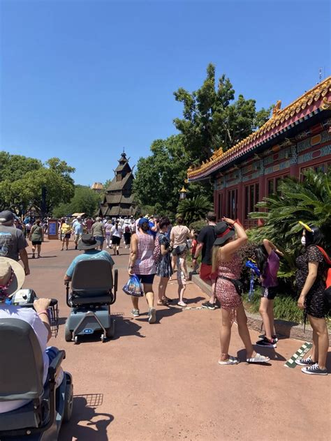 Line For Popular EPCOT Ride Stretches Around the World - Inside the Magic