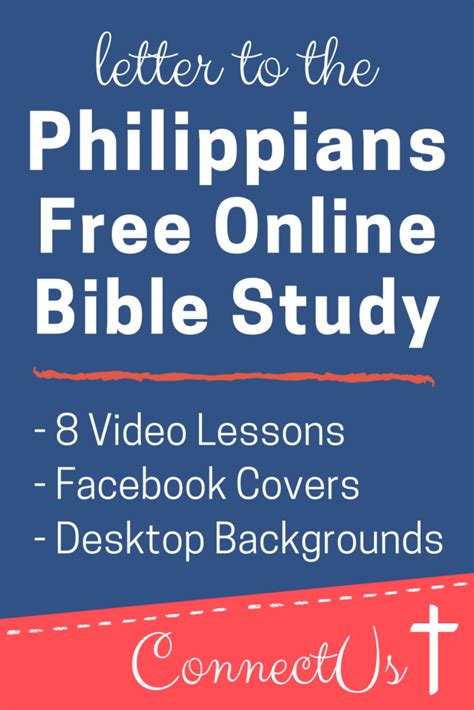 Free 8 Part Philippians Online Bible Study – ConnectUS