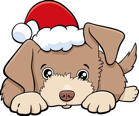 cartoon dog or puppy on Christmas time 3725494 Vector Art at Vecteezy