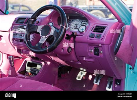 Custom Purple Car Interior - Home Interior Ideas