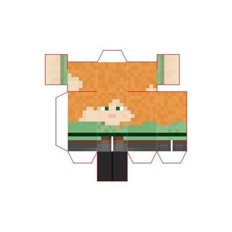 Papercraft Mini Alex (Improved) | Minecraft printables, Paper crafts, Minecraft blocks