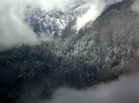 Fresh Snowfall Lachung in North Sikkim Stock Photo - Image of sikkim ...