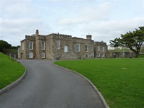 The Castle and walls to the north-west and south-east, Bude, Cornwall