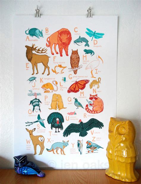 My Owl Barn: Collection: Animal Alphabet Posters