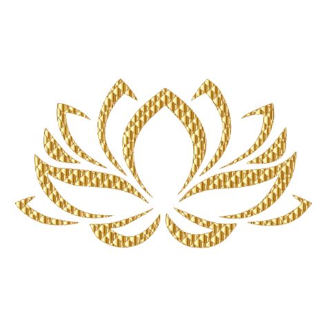 Golden Lotus Flower No Background | Free SVG