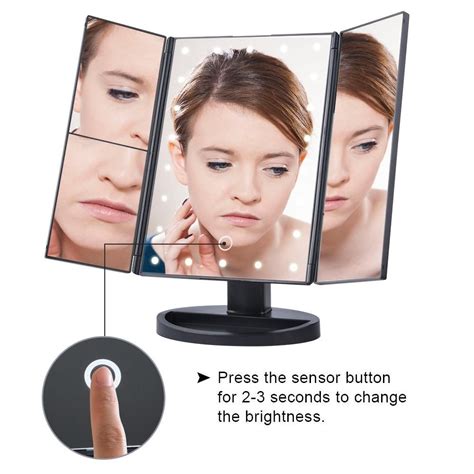 LED Touch Screen Makeup Mirror | Makeup mirror, Led makeup mirror, Makeup mirror with lights
