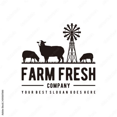 farm fresh logo design inspiration Stock Vector | Adobe Stock