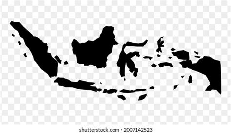 Indonesia Isolated Vector Map Silhouette Stock Vector (Royalty Free) 2007142523 | Shutterstock