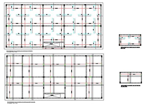 Reinforcement Plan Of Ground Floor Slab Top And Bottom Bars - Cadbull