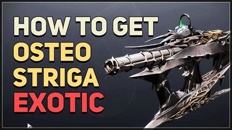 How to get Osteo Striga Destiny 2 Deluxe Bonus Exotic - YouTube