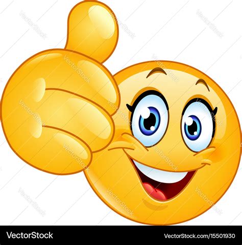 Thumbs Up Emoji Smiley Stock Vector Illustration Of Funny | My XXX Hot Girl