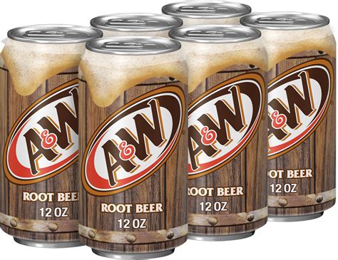 A&W Root Beer Soda Cans, 6-Pack, 6 x 12 oz — Goisco.com