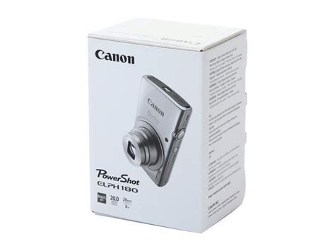 Canon PowerShot ELPH 180 Digital Camera - Silver - Newegg.com