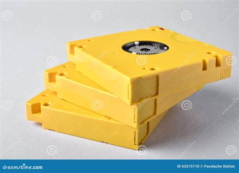 3 Magnetic Tape Data Storage. LTO-10 Stock Photo - Image of macro ...