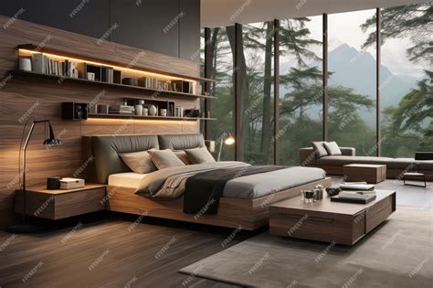 Premium AI Image | modern bedroom furniture modern bedroom design ...