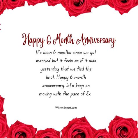 25 Best 6 Month Anniversary Wishes And Quotes