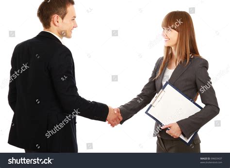 Business Handshake Isolated On White Background Stock Photo 99603437 ...