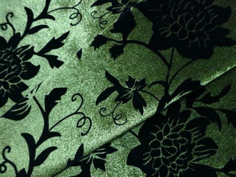 sofa fabric,upholstery fabric,curtain fabric manufacturer floral flocked green velvet fabric for ...