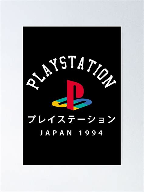 "Playstation Logo with Japanese Colored Button" Poster for Sale by ...