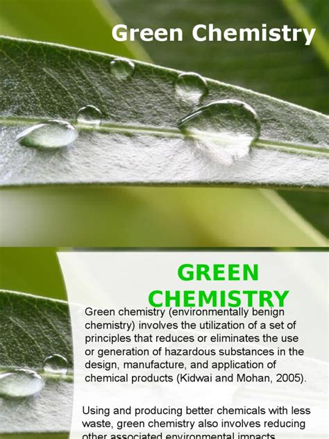 Green Chemistry