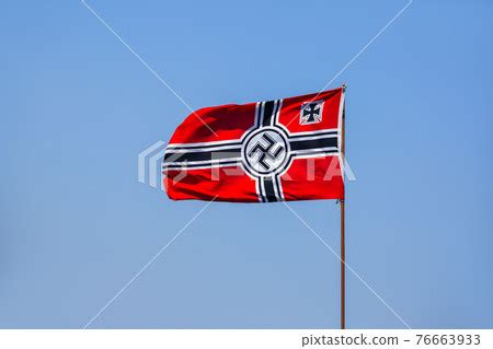 Nazi Germany Flag Waving Clipart