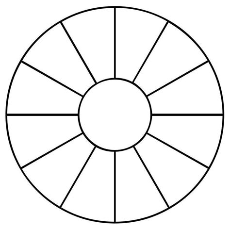 Color wheel template primary and secondary - graybxe