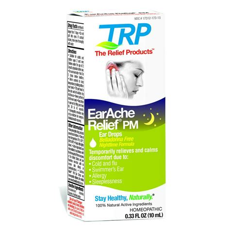 The Relief Products, EarAche Relief PM Ear Drops- 0.33 oz. - Walmart.com - Walmart.com