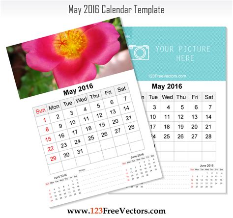 Wall Calendar May 2016 by 123freevectors on DeviantArt