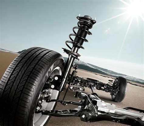 Front and rear suspension. A newly designed McPherson strut front suspension delivers a better ...