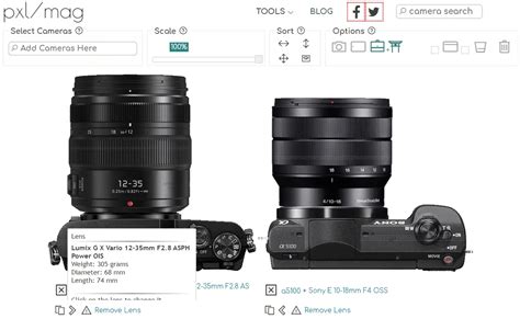 Camera & Lens Size Comparison Tool - PXLMAG.com