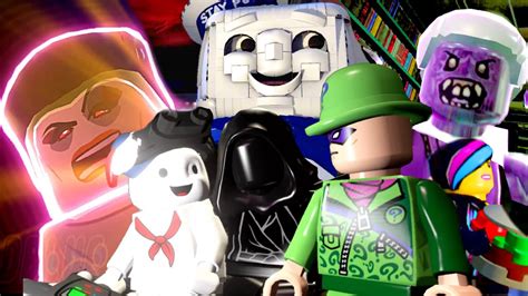 Mini Stay Puft Riddler Ring Wraith Wildstyle Performs All Ghostbusters Cutscenes in LEGO ...