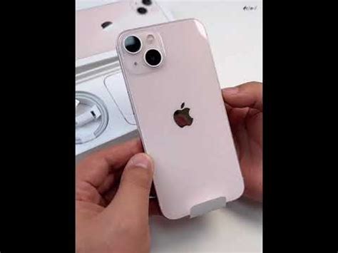 Apple IPhone 13 Pink Unboxing : Camera Glass : Young Kit Design Back ...