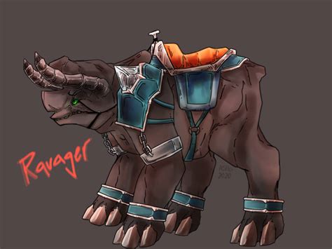 Minecraft ravager by BirbMonsta on DeviantArt