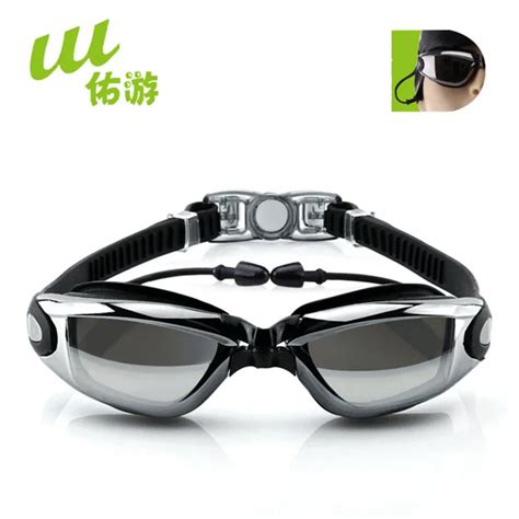 Professional Swimming Goggles anti fog adjustable swim glasses Waterproof Cap Case Nose Clip Ear ...