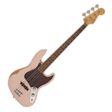 Fender Flea Signature Jazz Bass, Roadworn Shell Pink - Baixo Eléctrico - Como Novo na Gear4Music.com