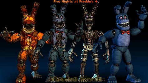 Nightmare Bonnie Model Showcase - [FNaF 4 Blender] by ChuizaProductions on DeviantArt