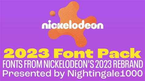 Nickelodeon 2023 font pack by Nightingale1000 on DeviantArt