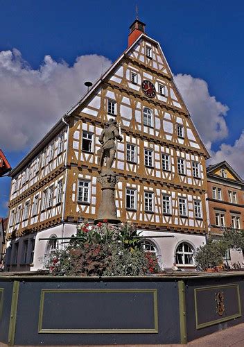 GERMANY, Marktplatz Leonberg, Rathaus und Brunnen, 76276/1… | Flickr