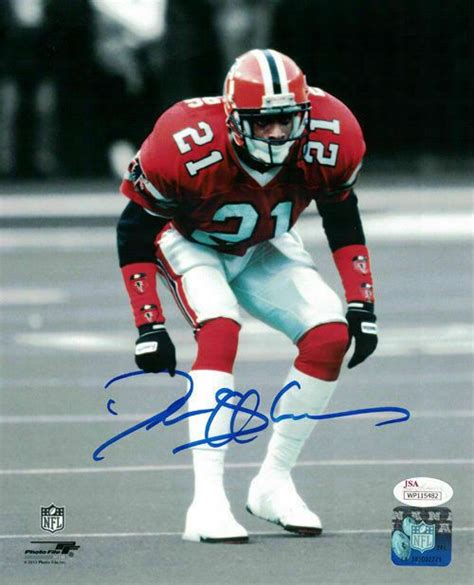 Deion Sanders Autographed/Signed Atlanta Falcons 8x10 Photo JSA 16861 ...