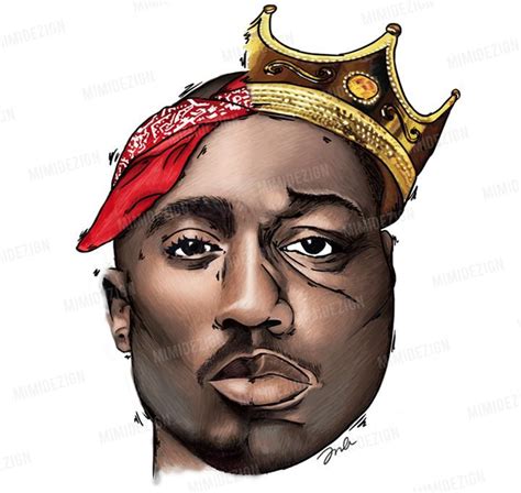 Tupac Shakur & Notorious B.I.G. Art - MimiDezign | Biggie smalls art ...