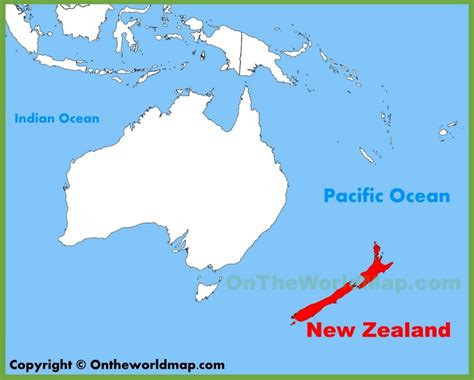 New Zealand location on the Oceania map