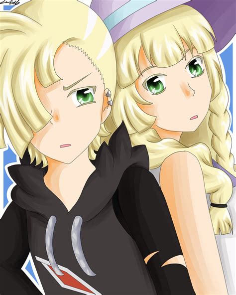 Gladion and Lillie | Pokemon sun and moon | Pokemon, Pokemon sun, Gladion