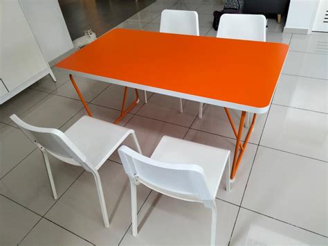 IKEA Dining Table & Chairs, Furniture & Home Living, Furniture, Tables & Sets on Carousell