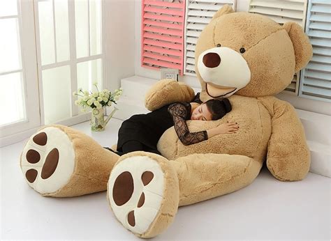 1 pcs 100cm giant teddy bear plush toy life size teddy bear kids toys birthday gift big bear ...