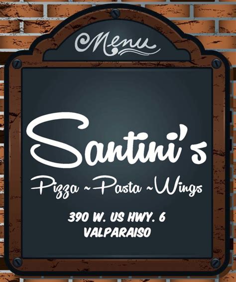 Menu | Santini’s Pizza Restaurant