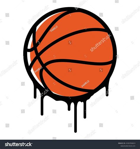 Vector Cartoon Basketball Dripping: เวกเตอร์สต็อก (ปลอดค่าลิขสิทธิ์ ...