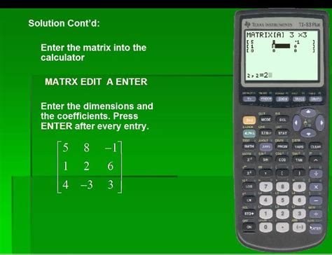 Inverse Matrices using the TI-83/84 - YouTube