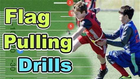 Flag Football Chaser Flag Pulling Drills | Flag Football Drills For ...