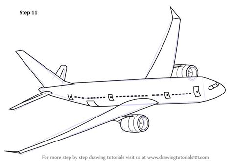 How to Draw Flying Boeing Aeroplane - DrawingTutorials101.com | Airplane drawing, Aeroplane ...