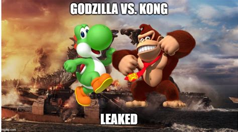 Godzilla Vs Kong Bowser Vs Donkey Kong Meme